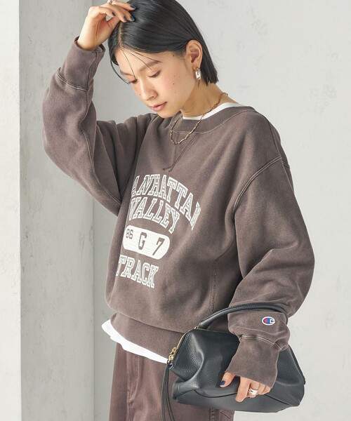 Champion(チャンピオン)の「【SHIPS別注】Champion: リバー スウィーブ ロゴ スウェット(スウェット・レディース・ネイビー/グリーン/ブラウン・ONE SIZE)」の9枚目の写真