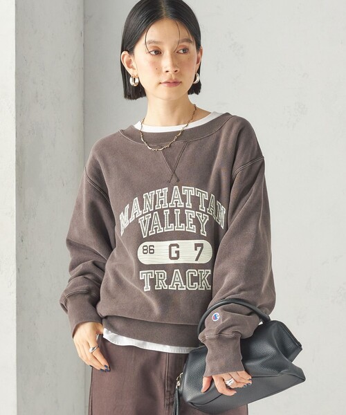 Champion(チャンピオン)の「【SHIPS別注】Champion: リバー スウィーブ ロゴ スウェット(スウェット・レディース・ネイビー/グリーン/ブラウン・ONE SIZE)」の11枚目の写真