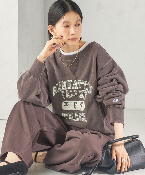 Champion(チャンピオン)の「【SHIPS別注】Champion: リバー スウィーブ ロゴ スウェット(スウェット・レディース・ネイビー/グリーン/ブラウン・ONE SIZE)」の12枚目の写真