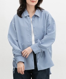 袖ドロスト使いシャツ