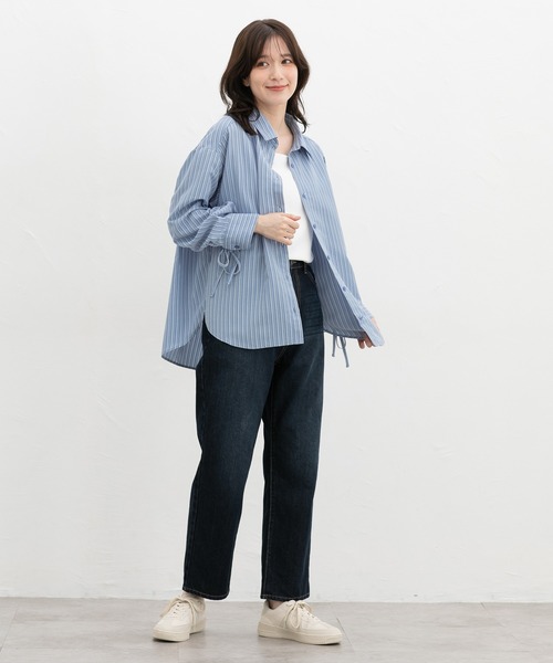 Honeys(ハニーズ)の「袖ドロスト使いシャツ(シャツ/ブラウス・レディース・ブルー/ブルー系その他3/オレンジ系その他2・M/LL/L)」の20枚目の写真