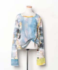 EMOTIONAL COLLAGE RIB TOP（Tシャツ/カットソー）｜Ameri（アメリ）の