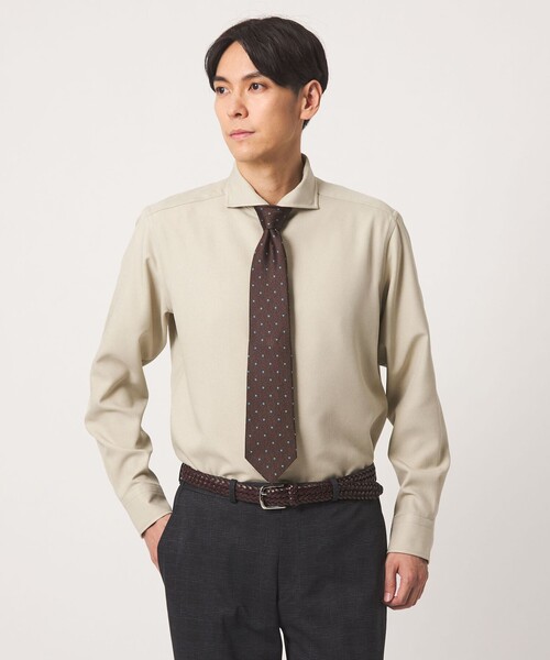 A DAY IN THE LIFE UNITED ARROWS（アデイインザライフユナイテッドアローズ）の「ウールライク ツイル カッタウェイカラーシャツ＜A DAY IN THE LIFE＞（シャツ/ブラウス・メンズ・ネイビー/モカ/ナチュラル・L/S/M/XL）」の3枚目の写真
