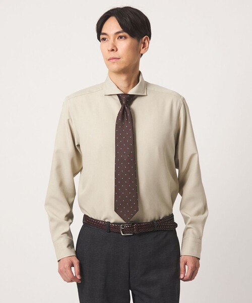 A DAY IN THE LIFE UNITED ARROWS（アデイインザライフユナイテッドアローズ）の「ウールライク ツイル カッタウェイカラーシャツ＜A DAY IN THE LIFE＞（シャツ/ブラウス・メンズ・ネイビー/モカ/ナチュラル・L/S/M/XL）」の7枚目の写真