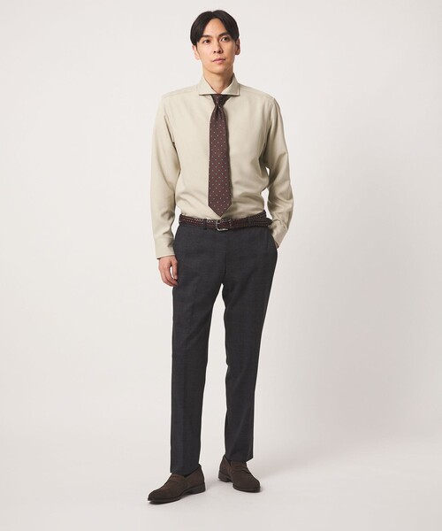 A DAY IN THE LIFE UNITED ARROWS（アデイインザライフユナイテッドアローズ）の「ウールライク ツイル カッタウェイカラーシャツ＜A DAY IN THE LIFE＞（シャツ/ブラウス・メンズ・ネイビー/モカ/ナチュラル・L/S/M/XL）」の8枚目の写真
