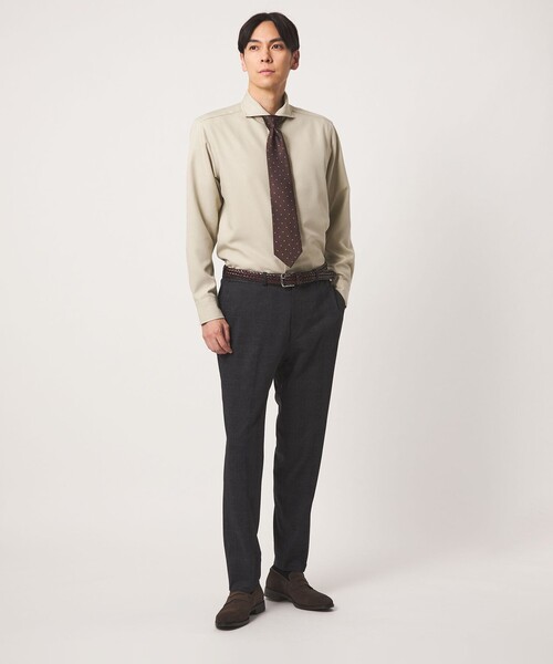 A DAY IN THE LIFE UNITED ARROWS（アデイインザライフユナイテッドアローズ）の「ウールライク ツイル カッタウェイカラーシャツ＜A DAY IN THE LIFE＞（シャツ/ブラウス・メンズ・ネイビー/モカ/ナチュラル・L/S/M/XL）」の9枚目の写真