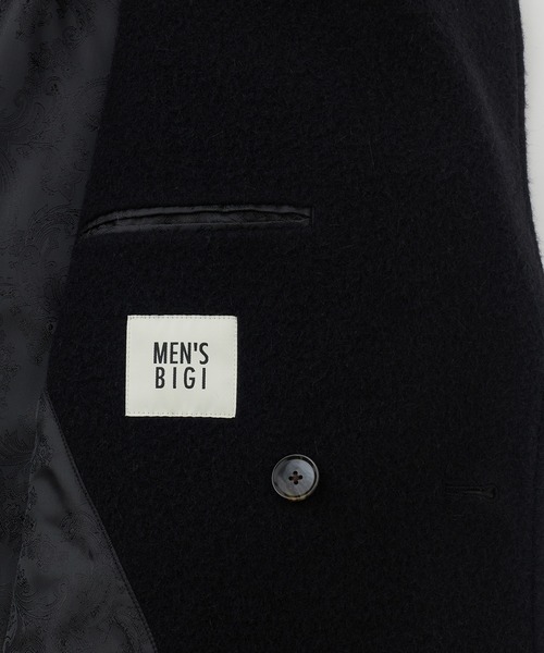 MEN'S BIGI(メンズビギ)の「ウールアンゴラビーバーポロコート(その他アウター・メンズ・カーキ/ブラック・02/03)」の19枚目の写真