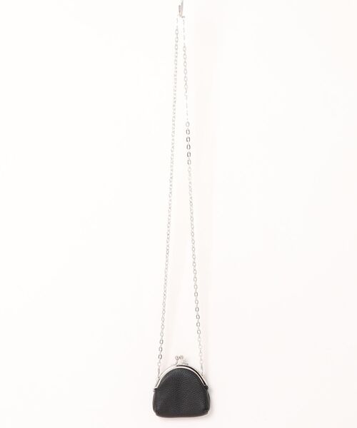 TONE SELECT GOODS(トーンセレクトグッズ)の「urbanfemine./がま口 ミニチェーンバッグ ショルダーバッグ ミニポーチ ミニウォレットバッグ U7643(ショルダーバッグ・レディース・ブラック/ホワイト・FREE)」の11枚目の写真
