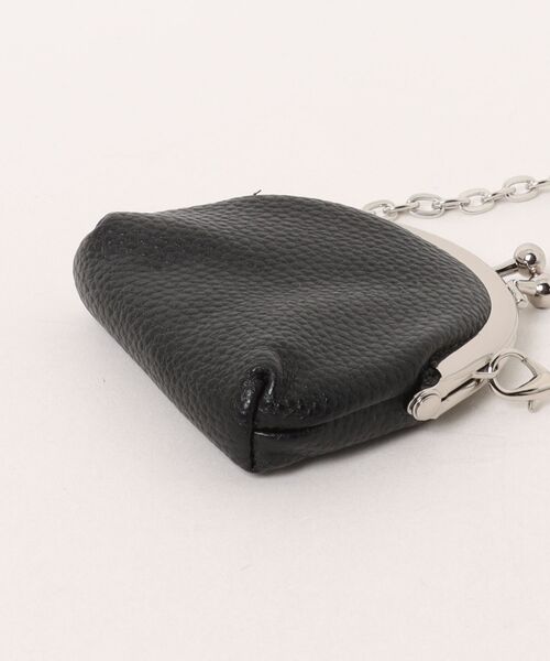 TONE SELECT GOODS(トーンセレクトグッズ)の「urbanfemine./がま口 ミニチェーンバッグ ショルダーバッグ ミニポーチ ミニウォレットバッグ U7643(ショルダーバッグ・レディース・ブラック/ホワイト・FREE)」の12枚目の写真