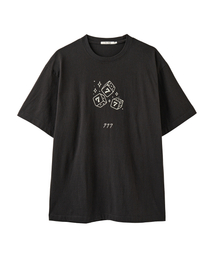 ラッキーセブンダイスTシャツ_ダスティチャコール