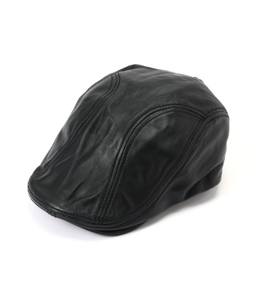 Schott(ショット)の「SCHOTT-LEATHER-CAP(キャップ・メンズ・ブラック/ブラック系3/ブラック系2・FREE)」の6枚目の写真