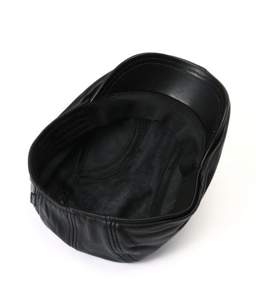 Schott(ショット)の「SCHOTT-LEATHER-CAP(キャップ・メンズ・ブラック/ブラック系3/ブラック系2・FREE)」の8枚目の写真