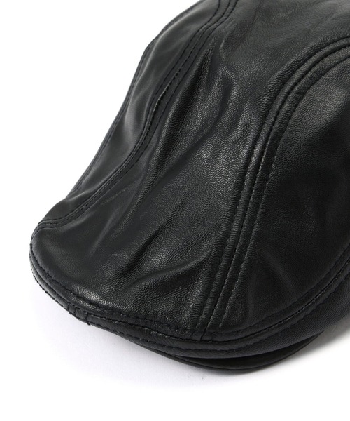 Schott(ショット)の「SCHOTT-LEATHER-CAP(キャップ・メンズ・ブラック/ブラック系3/ブラック系2・FREE)」の11枚目の写真