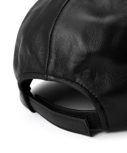 Schott(ショット)の「SCHOTT-LEATHER-CAP(キャップ・メンズ・ブラック/ブラック系3/ブラック系2・FREE)」の19枚目の写真