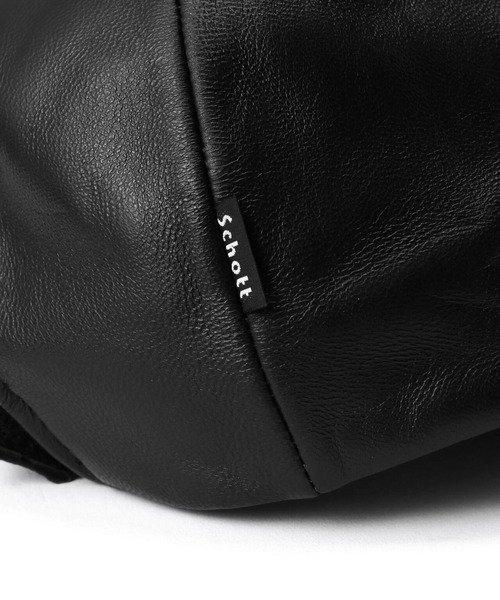 Schott(ショット)の「SCHOTT-LEATHER-CAP(キャップ・メンズ・ブラック/ブラック系3/ブラック系2・FREE)」の21枚目の写真