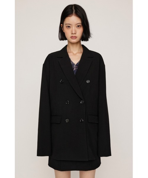 SLY(スライ)の「【セットアップ対応可○】FINE LIGHT JK ファインライトジャケット 秋服(テーラードジャケット・レディース・杢グレー/ブラウン系その他2/ブラック・FREE)」の7枚目の写真
