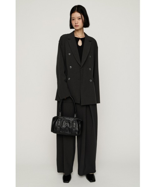 SLY(スライ)の「【セットアップ対応可○】FINE LIGHT JK ファインライトジャケット 秋服(テーラードジャケット・レディース・杢グレー/ブラウン系その他2/ブラック・FREE)」の8枚目の写真
