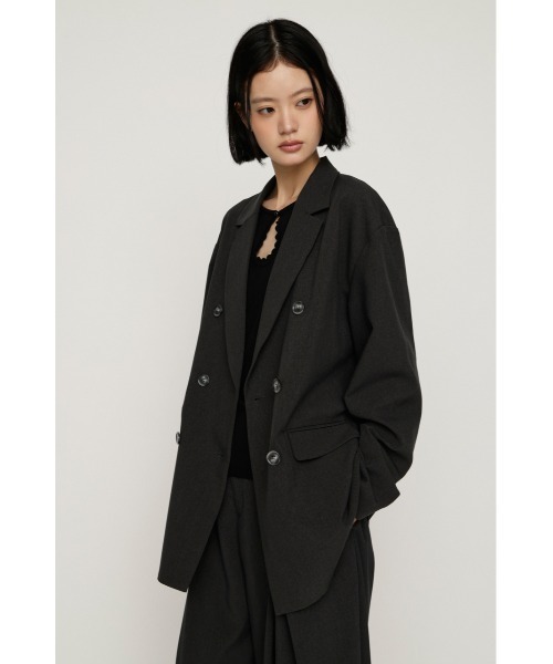 SLY(スライ)の「【セットアップ対応可○】FINE LIGHT JK ファインライトジャケット 秋服(テーラードジャケット・レディース・杢グレー/ブラウン系その他2/ブラック・FREE)」の11枚目の写真