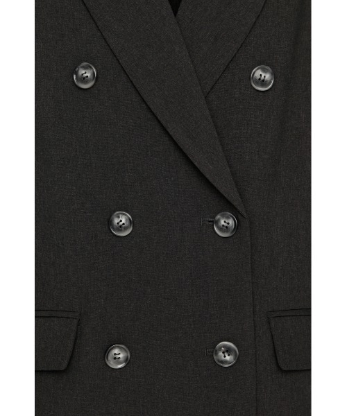 SLY(スライ)の「【セットアップ対応可○】FINE LIGHT JK ファインライトジャケット 秋服(テーラードジャケット・レディース・杢グレー/ブラウン系その他2/ブラック・FREE)」の21枚目の写真