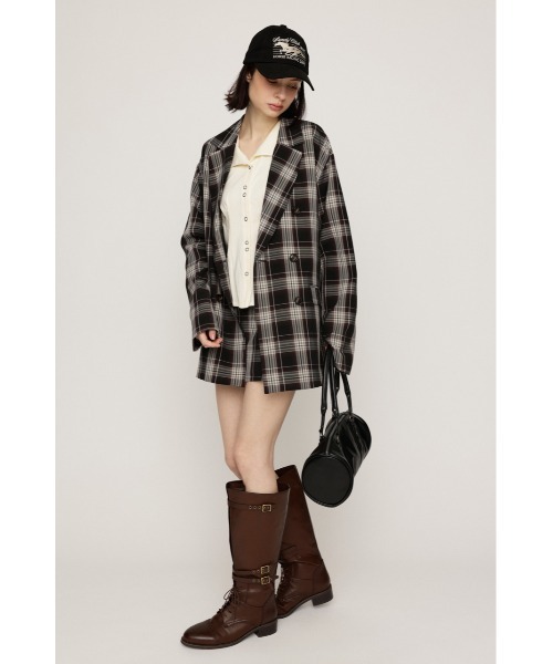 SLY(スライ)の「【セットアップ対応可○】FINE LIGHT JK ファインライトジャケット 秋服(テーラードジャケット・レディース・杢グレー/ブラウン系その他2/ブラック・FREE)」の13枚目の写真