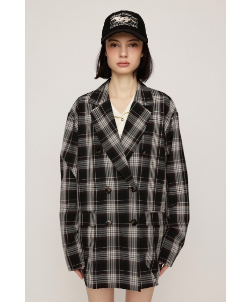 SLY(スライ)の「【セットアップ対応可○】FINE LIGHT JK ファインライトジャケット 秋服(テーラードジャケット・レディース・杢グレー/ブラウン系その他2/ブラック・FREE)」の16枚目の写真