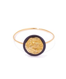 【les bonbon】gryphon ring/グリフォン リング 10金 コイン オニキス