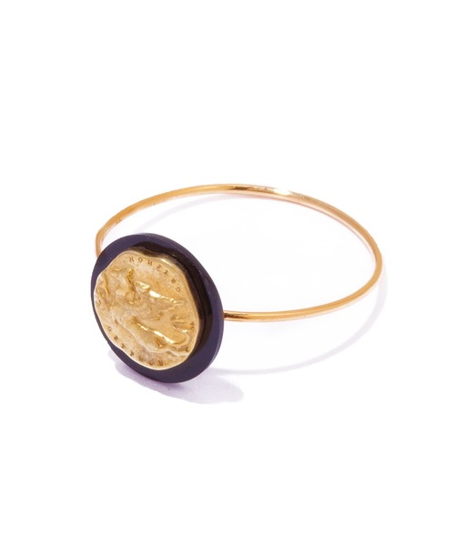 les bonbon（ルボンボン）の「【les bonbon】gryphon ring/グリフォン リング 10金 コイン オニキス（リング・レディース・ゴールド・#9/#15/#13/#11）」の2枚目の写真