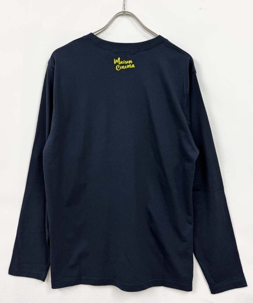 Universal Style Wear（ユニバーサルスタイルウェア）の「プリントちょいBIGロンT（Tシャツ/カットソー・メンズ・ホワイト系1/オートミール/オフホワイト/ブラック/ネイビー/ブラック系1/杢グレー/チャコールグレー・M/L/XL）」の9枚目の写真