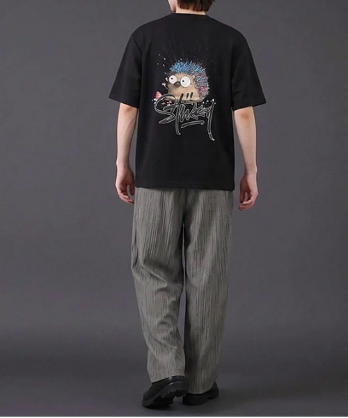 revertical(リバーティカル)の「ハリネズミ キャラクター アートグラフィック バックプリント 半袖Tシャツ(Tシャツ/カットソー・メンズ・ブラック/ホワイト・MEDIUM/LARGE)」の11枚目の写真