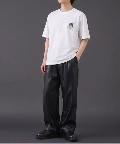 revertical(リバーティカル)の「ハリネズミ キャラクター アートグラフィック バックプリント 半袖Tシャツ(Tシャツ/カットソー・メンズ・ブラック/ホワイト・MEDIUM/LARGE)」の7枚目の写真