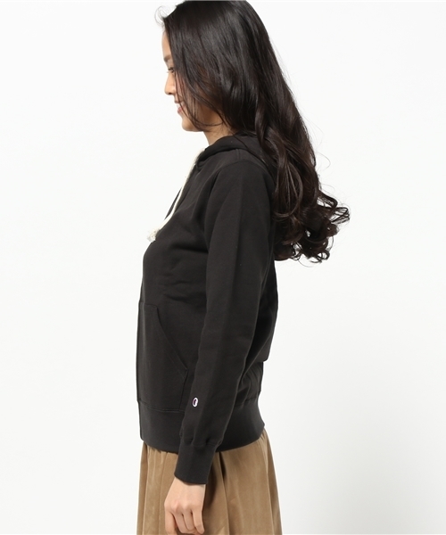 Champion（チャンピオン）の「【Champion】ジップアップパーカー（パーカー・レディース・ブラック/グレー/オリーブ/ネイビー/ホワイト/ベージュ・MEDIUM/LARGE/SMALL）」の13枚目の写真