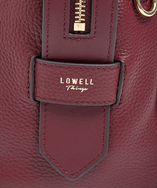 LOWELL things(ロウェル シングス)の「Any/レザー2WAYスクエアボストンバッグ(ボストンバッグ・レディース・ボルドー/ブラック/ダークブラウン・フリー)」の7枚目の写真