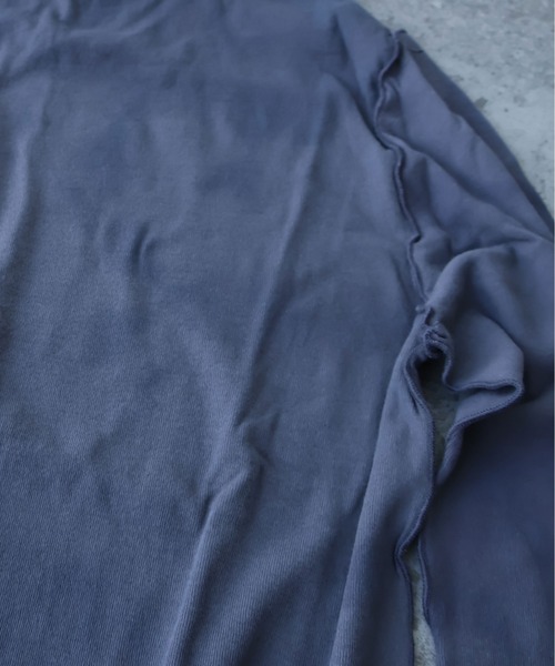 yuni(ユニ )の「60/-強撚ストレッチフライス difused dyeハイネックプルオーバー(Tシャツ/カットソー・レディース・チャコールグレー/ピンク・FREE)」の11枚目の写真