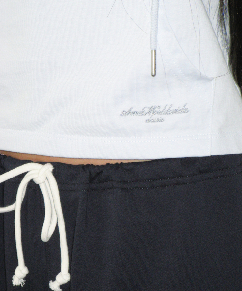 AMESWORLDWIDE(アメスワールドワイド)の「CLASSIC CROP HOODIE LS TEE SKY BLUE(Tシャツ/カットソー・レディース・その他・SMALL/MEDIUM)」の8枚目の写真