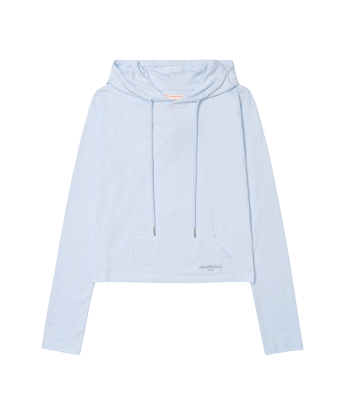 AMESWORLDWIDE(アメスワールドワイド)の「CLASSIC CROP HOODIE LS TEE SKY BLUE(Tシャツ/カットソー・レディース・その他・SMALL/MEDIUM)」の3枚目の写真