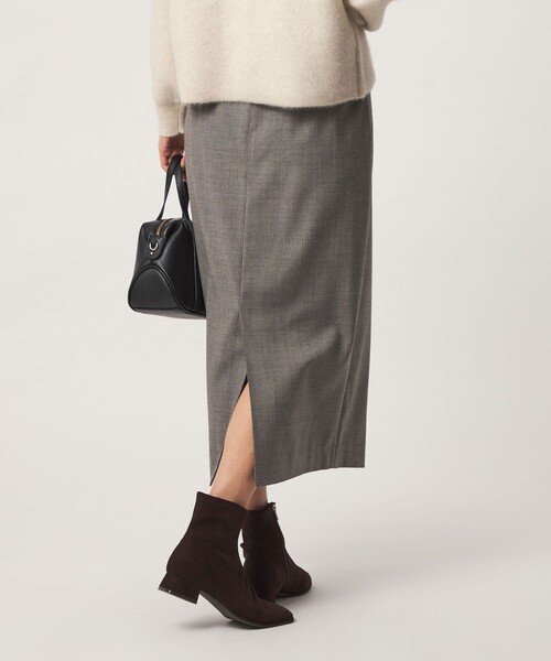 green label relaxing（グリーンレーベルリラクシング）の「［size SHORTあり］Daily Chic Iライン スカート ウォッシャブル ストレッチ（スカート・レディース・ブラック/その他2/その他1/オフホワイト・36/SHORT/40/38）」の6枚目の写真
