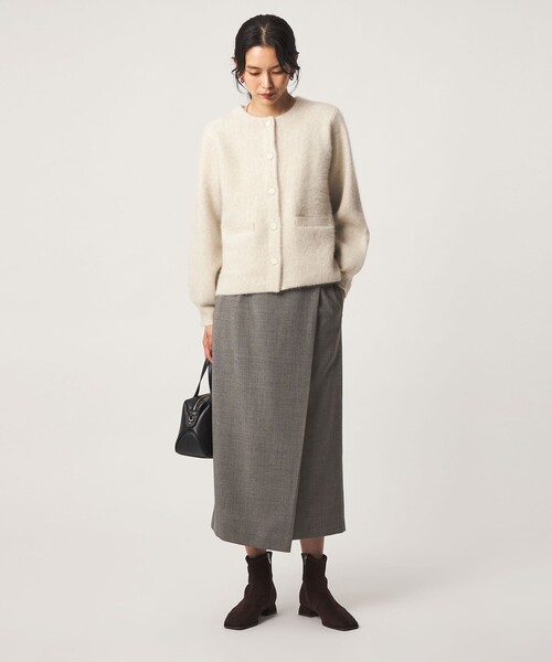 green label relaxing（グリーンレーベルリラクシング）の「［size SHORTあり］Daily Chic Iライン スカート ウォッシャブル ストレッチ（スカート・レディース・ブラック/その他2/その他1/オフホワイト・36/SHORT/40/38）」の7枚目の写真