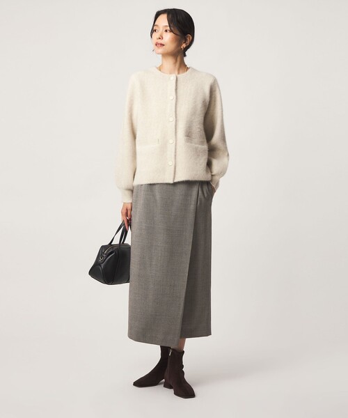 green label relaxing（グリーンレーベルリラクシング）の「［size SHORTあり］Daily Chic Iライン スカート ウォッシャブル ストレッチ（スカート・レディース・ブラック/その他2/その他1/オフホワイト・36/SHORT/40/38）」の8枚目の写真