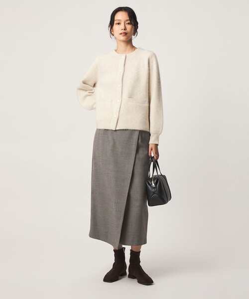 green label relaxing（グリーンレーベルリラクシング）の「［size SHORTあり］Daily Chic Iライン スカート ウォッシャブル ストレッチ（スカート・レディース・ブラック/その他2/その他1/オフホワイト・36/SHORT/40/38）」の9枚目の写真