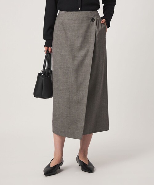 green label relaxing（グリーンレーベルリラクシング）の「［size SHORTあり］Daily Chic Iライン スカート ウォッシャブル ストレッチ（スカート・レディース・ブラック/その他2/その他1/オフホワイト・36/SHORT/40/38）」の10枚目の写真