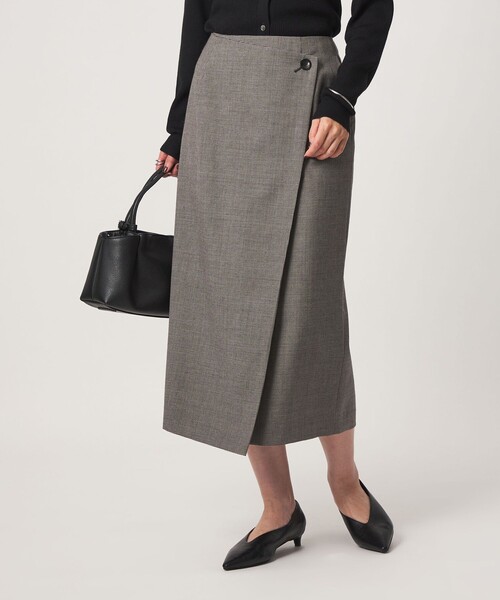 green label relaxing（グリーンレーベルリラクシング）の「［size SHORTあり］Daily Chic Iライン スカート ウォッシャブル ストレッチ（スカート・レディース・ブラック/その他2/その他1/オフホワイト・36/SHORT/40/38）」の11枚目の写真