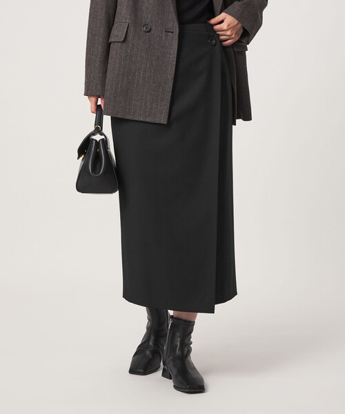 green label relaxing（グリーンレーベルリラクシング）の「［size SHORTあり］Daily Chic Iライン スカート ウォッシャブル ストレッチ（スカート・レディース・ブラック/その他2/その他1/オフホワイト・36/SHORT/40/38）」の14枚目の写真