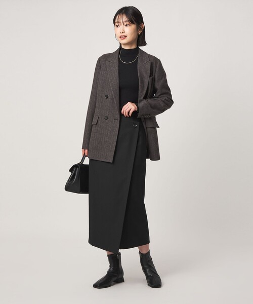 green label relaxing（グリーンレーベルリラクシング）の「［size SHORTあり］Daily Chic Iライン スカート ウォッシャブル ストレッチ（スカート・レディース・ブラック/その他2/その他1/オフホワイト・36/SHORT/40/38）」の15枚目の写真