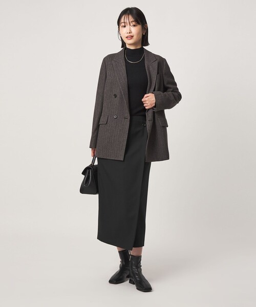 green label relaxing（グリーンレーベルリラクシング）の「［size SHORTあり］Daily Chic Iライン スカート ウォッシャブル ストレッチ（スカート・レディース・ブラック/その他2/その他1/オフホワイト・36/SHORT/40/38）」の16枚目の写真