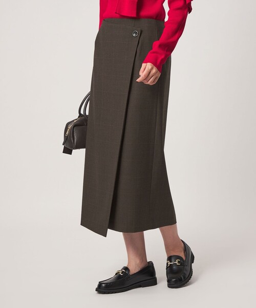 green label relaxing（グリーンレーベルリラクシング）の「［size SHORTあり］Daily Chic Iライン スカート ウォッシャブル ストレッチ（スカート・レディース・ブラック/その他2/その他1/オフホワイト・36/SHORT/40/38）」の17枚目の写真
