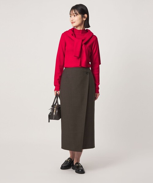 green label relaxing（グリーンレーベルリラクシング）の「［size SHORTあり］Daily Chic Iライン スカート ウォッシャブル ストレッチ（スカート・レディース・ブラック/その他2/その他1/オフホワイト・36/SHORT/40/38）」の18枚目の写真