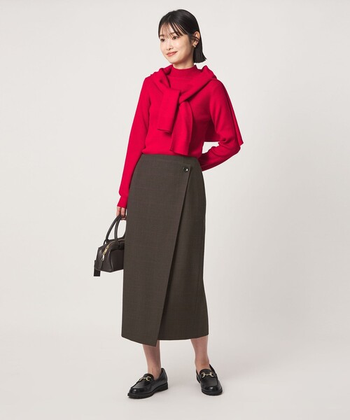 green label relaxing（グリーンレーベルリラクシング）の「［size SHORTあり］Daily Chic Iライン スカート ウォッシャブル ストレッチ（スカート・レディース・ブラック/その他2/その他1/オフホワイト・36/SHORT/40/38）」の19枚目の写真