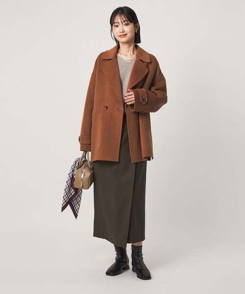 green label relaxing（グリーンレーベルリラクシング）の「［size SHORTあり］Daily Chic Iライン スカート ウォッシャブル ストレッチ（スカート・レディース・ブラック/その他2/その他1/オフホワイト・36/SHORT/40/38）」の20枚目の写真