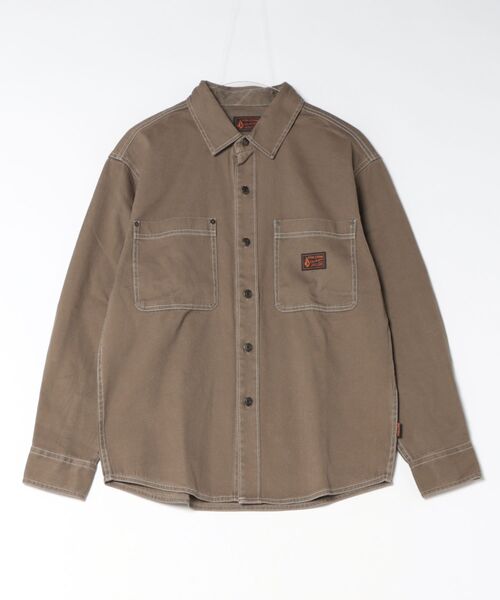 VOLCOM(ボルコム)の「VOLCOM メンズ LEVELSTONE LS 長袖シャツ 【2026年秋冬モデル】(シャツ/ブラウス・メンズ・ブルー系その他/ブラック系その他・SMALL/MEDIUM/LARGE/X-LARGE)」の1枚目の写真