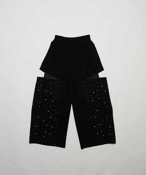 Belle Charme(ベルシャルム)の「【Belle Charme】Twinkle Wide Sweart Pants(スウェットパンツ・レディース・チャコールグレー/ブラック/ピンク・LARGE/MEDIUM)」の11枚目の写真